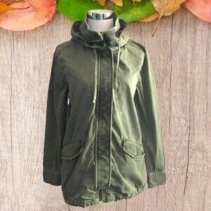 Melrose & Market sz XS Hooded Utility Jacket FLAWS